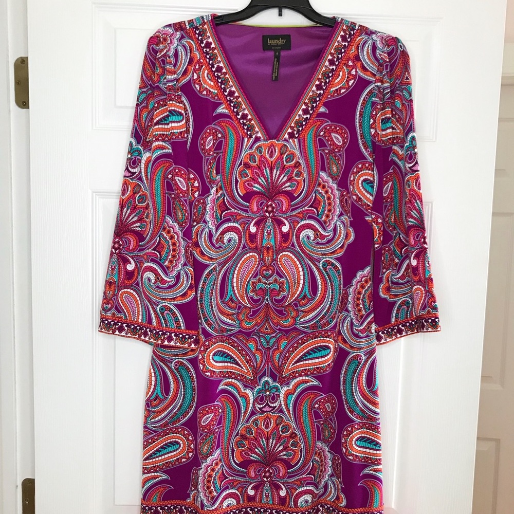 Laundry by shelli Segal purple/orange dress